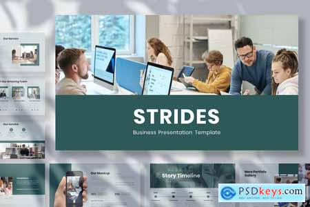 Strides - Business Presentation PowerPoint Templat