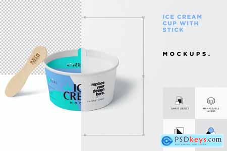 Ice Cream Cup Mockups