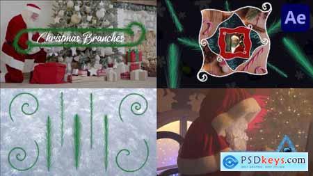 Christmas Branches And Vignettes And Titles Pack for After Effects 42292193