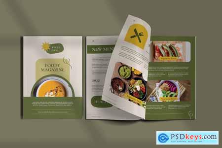 Vegetarian Food- Magazine Template