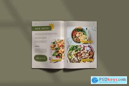 Vegetarian Food- Magazine Template