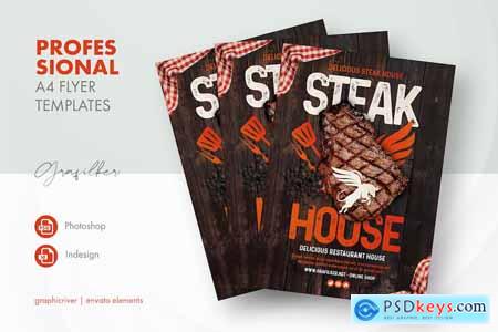 Steak House Flyer Templates