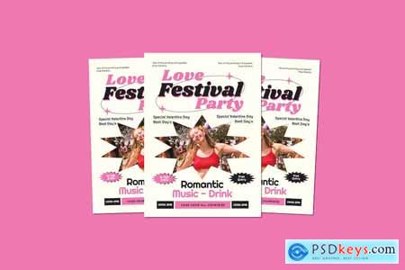 Love Festival Party Flyers