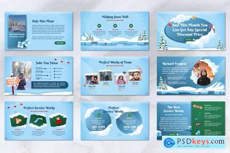 Colds - Snow Powerpoint Template