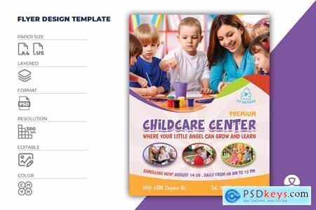 Childcare - Daycare - Children Flyer Template