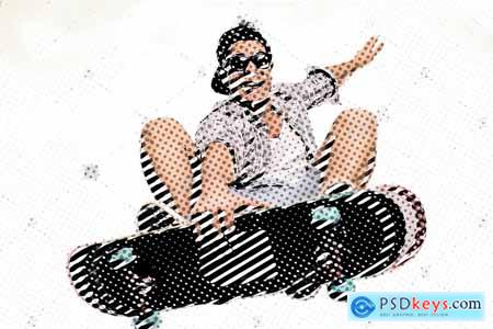 Real Bitmap Halftone FX - Photoshop Plugin Action