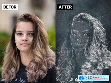 Chalk Art Photoshop Action