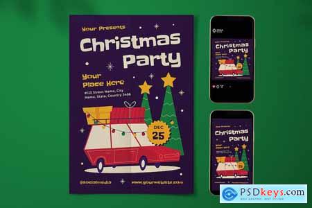 Christmas Party Flyer Set #12