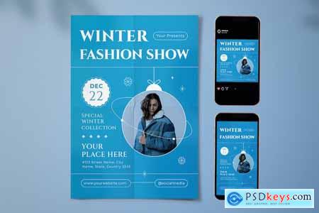 Winter Fashion Show Flyer Set