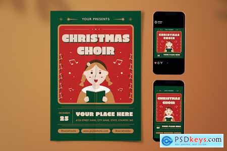 Christmas Choir Flyer Set #12