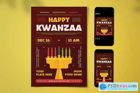 Happy Kwanzaa Flyer Set