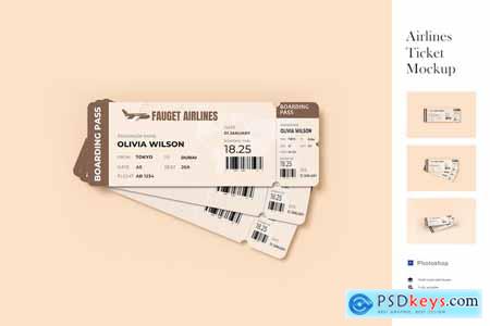 Airlines Ticket Mockup