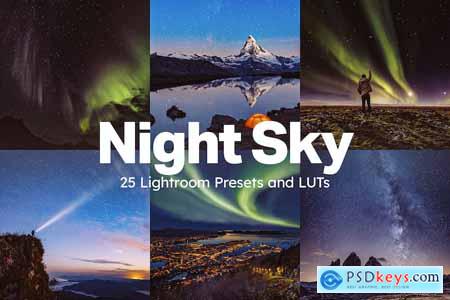 25 Night Sky Lightroom Presets and LUTs