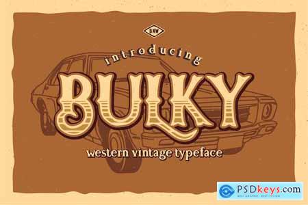Bulky - Western Typeface