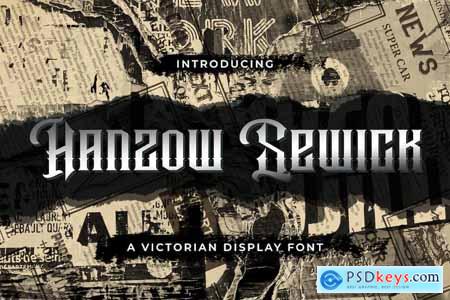Hanzow Sewick - Victorian Display Font