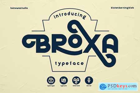 Broxa - Decorative Font
