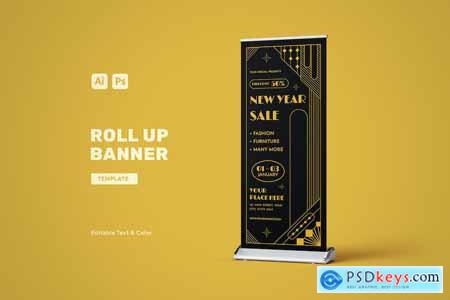 New Year Sale Roll Banner