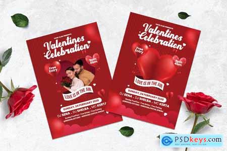 Happy Valentines Day Party Flyer