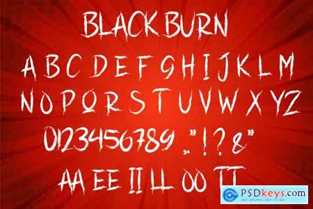 BLACKBURN - Brush Typeface AM