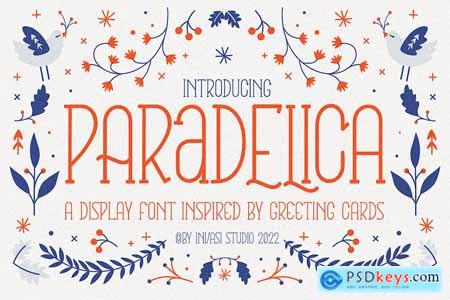 Paradelica - Greeting Display Font