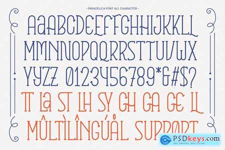 Paradelica - Greeting Display Font