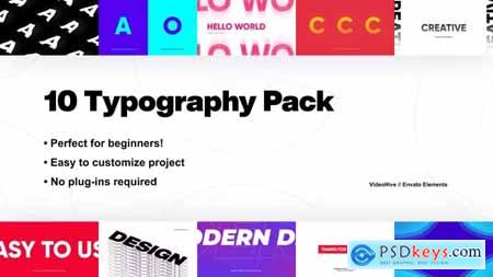 10 Wonderful Typography Pack - Afrer Effects 42711482
