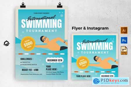 Flyer - International Swimming Tournament