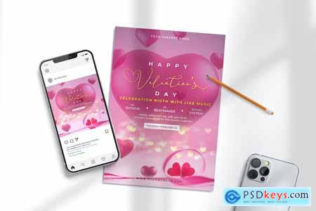 Flyer Template For Valentine