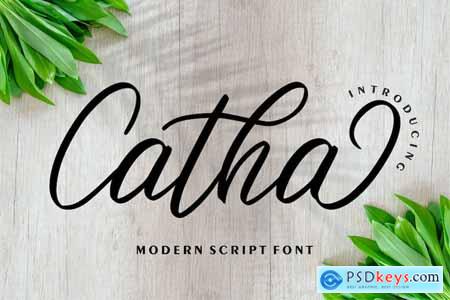 Catha Modern Script Font