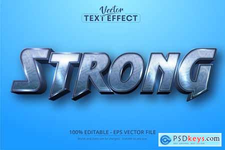 Strong - Editable Text Effect, Cartoon Font Style