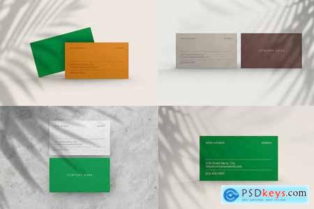 Business Card Mockup with Editable Background