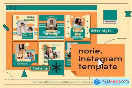 Norie Instagram Post & Stories Template