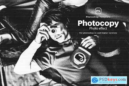 Photocopy Photo Effect
