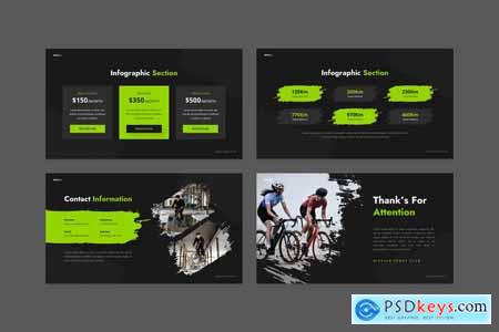 Spedea - Bicycle Sports Club Powerpoint Template