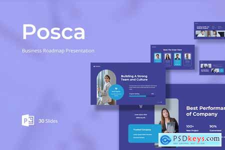 Posca - Business Roadmap Presentation PowerPoint