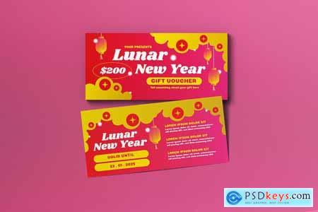 Pink Riso Lunar New Year Voucher