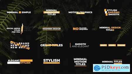 Minimal Titles 4.0 - After Effects 42788356