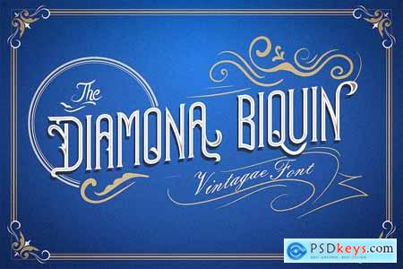Diamona Biquin - Vintage Font