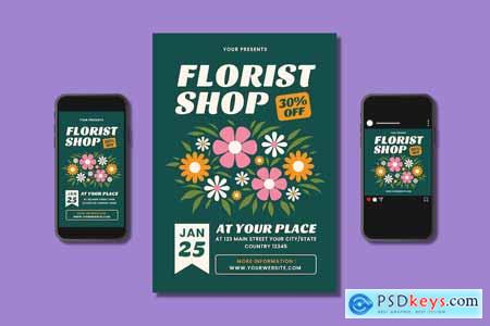 Florist Shop Flyer Set