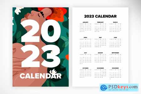 Yearly Wall Calendar 2023