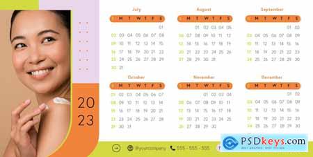 2023 A4 Landscape Calendar Layout
