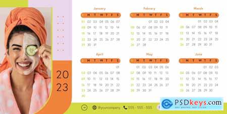 2023 A4 Landscape Calendar Layout