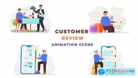 Customer Review Animation Scene 42854573 