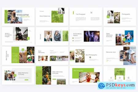 Epitomize Green Photography PowerPoint Template