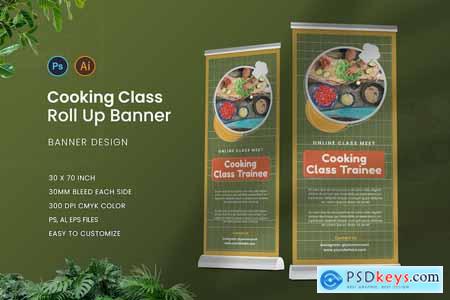 Cooking Class Roll Up Banner