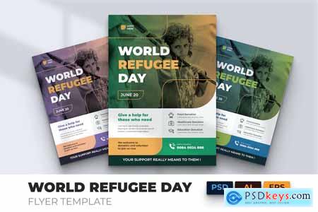 World Refugee Day - Flyer AI & EPS Template