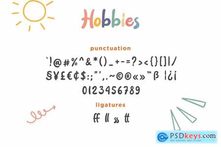 Hobbies - Playful Font