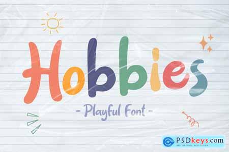 Hobbies - Playful Font