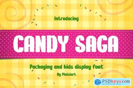 Candy Saga  Packaging and Kids Display Font