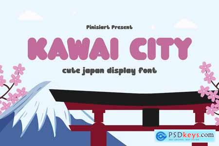 KAWAI CITY - Cute Japan Display Font